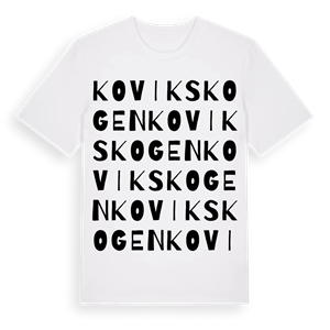 Kovikskogen ordlek t-shirt – ekologisk bomull t-shirt från Pinshirt
