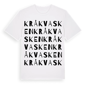 Kråkvasken ordlek t-shirt – ekologisk bomull t-shirt från Pinshirt