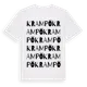 White t-shirt med Krampö ordlek t-shirt