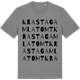 Mid Heather Gray t-shirt med Krasta gamla tomt ordlek t-shirt