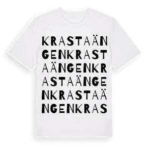 Krastaängen ordlek t-shirt – ekologisk bomull t-shirt från Pinshirt