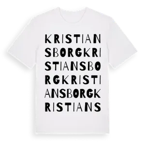 Kristiansborg ordlek t-shirt – ekologisk bomull t-shirt från Pinshirt