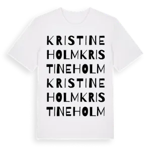 Kristineholm ordlek t-shirt – ekologisk bomull t-shirt från Pinshirt