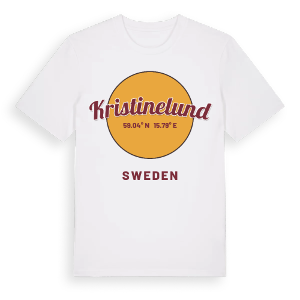 Kristinelund cirkel t-shirt – ekologisk bomull t-shirt från Pinshirt