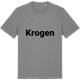 Mid Heather Gray t-shirt med Krogen fetstil t-shirt
