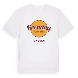 Kronäng cirkel t-shirt – ekologisk bomull t-shirt från Pinshirt