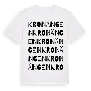 Kronängen ordlek t-shirt – ekologisk bomull t-shirt från Pinshirt