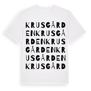 Krusgården ordlek t-shirt – ekologisk bomull t-shirt från Pinshirt