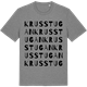 Mid Heather Gray t-shirt med Krusstugan ordlek t-shirt