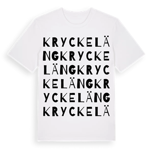 Kryckeläng ordlek t-shirt – ekologisk bomull t-shirt från Pinshirt