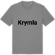 Mid Heather Gray t-shirt med Krymla fetstil t-shirt