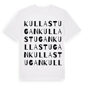 Kullastugan ordlek t-shirt – ekologisk bomull t-shirt från Pinshirt