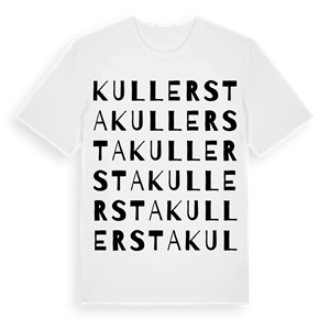 Kullersta ordlek t-shirt – ekologisk bomull t-shirt från Pinshirt