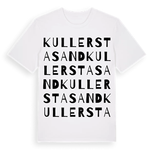 Kullersta sand ordlek t-shirt – ekologisk bomull t-shirt från Pinshirt