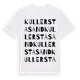 White t-shirt med Kullersta Sand ordlek t-shirt