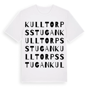 Kulltorpsstugan ordlek t-shirt – ekologisk bomull t-shirt från Pinshirt