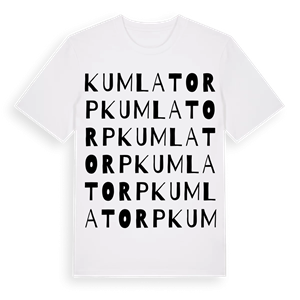 Kumlatorp ordlek t-shirt – ekologisk bomull t-shirt från Pinshirt