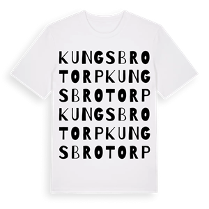 Kungsbrotorp ordlek t-shirt – ekologisk bomull t-shirt från Pinshirt