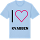 Blue Soul t-shirt med Jag älskar Kvabben t-shirt stort tryck