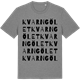 Mid Heather Gray t-shirt med Kvarngölet ordlek t-shirt