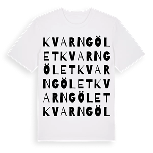 Kvarngölet ordlek t-shirt – ekologisk bomull t-shirt från Pinshirt