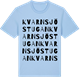 Blue Soul t-shirt med Kvarnsjöstugan ordlek t-shirt