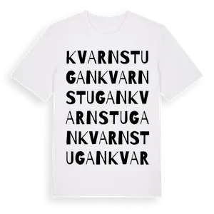 Kvarnstugan ordlek t-shirt – ekologisk bomull t-shirt från Pinshirt
