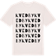 Vintage White t-shirt med Kvedby ordlek t-shirt