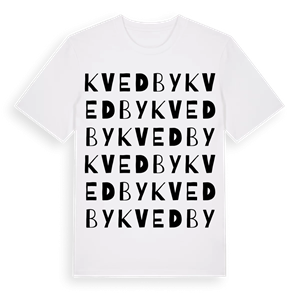 Kvedby ordlek t-shirt – ekologisk bomull t-shirt från Pinshirt