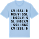 Blue Soul t-shirt med Kvisslinge ordlek t-shirt
