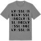 Mid Heather Gray t-shirt med Kvisslinge ordlek t-shirt