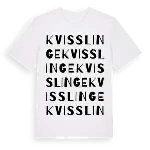 Kvisslinge ordlek t-shirt – ekologisk bomull t-shirt från Pinshirt
