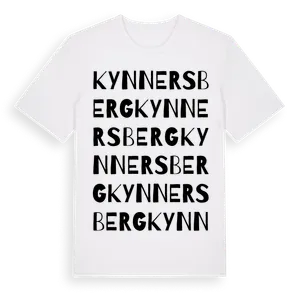 Kynnersberg ordlek t-shirt – ekologisk bomull t-shirt från Pinshirt