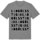 Mid Heather Gray t-shirt med Ladgölsstugan ordlek t-shirt
