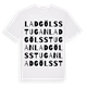 Ladgölsstugan ordlek t-shirt