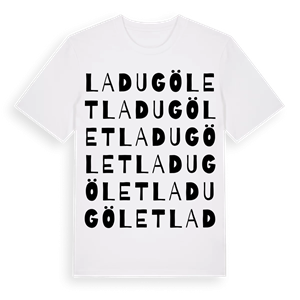 Ladugölet ordlek t-shirt – ekologisk bomull t-shirt från Pinshirt