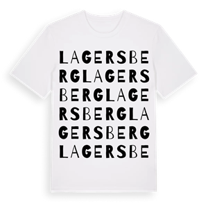 Lagersberg ordlek t-shirt – ekologisk bomull t-shirt från Pinshirt