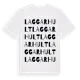 White t-shirt med Laggarhult ordlek t-shirt