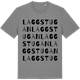 Mid Heather Gray t-shirt med Laggstugan ordlek t-shirt