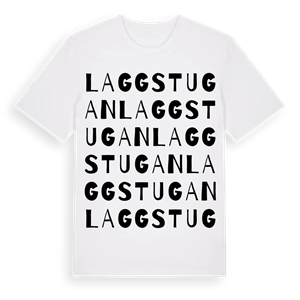 Laggstugan ordlek t-shirt – ekologisk bomull t-shirt från Pinshirt