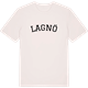 Vintage White t-shirt med Lagnö böjd t-shirt