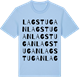 Blue Soul t-shirt med Lagstugan ordlek t-shirt