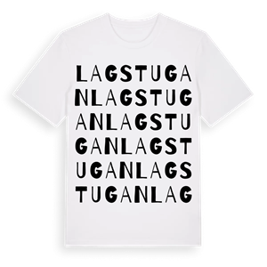 Lagstugan ordlek t-shirt – ekologisk bomull t-shirt från Pinshirt