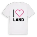 Jag älskar Land t-shirt stort tryck
