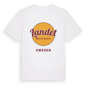 Landet cirkel t-shirt – ekologisk bomull t-shirt från Pinshirt