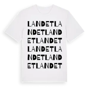 Landet ordlek t-shirt – ekologisk bomull t-shirt från Pinshirt