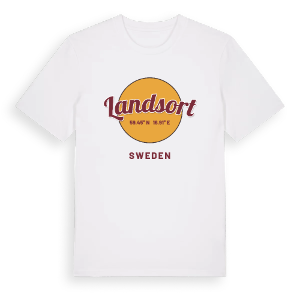 Landsort cirkel t-shirt – ekologisk bomull t-shirt från Pinshirt