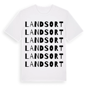 Landsort ordlek t-shirt – ekologisk bomull t-shirt från Pinshirt