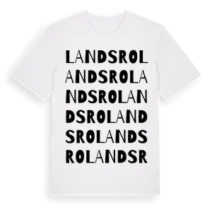 Landsro ordlek t-shirt – ekologisk bomull t-shirt från Pinshirt