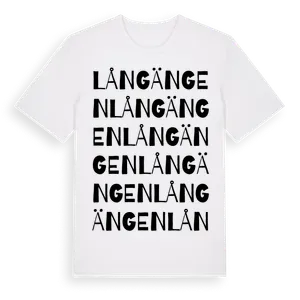 Långängen ordlek t-shirt – ekologisk bomull t-shirt från Pinshirt